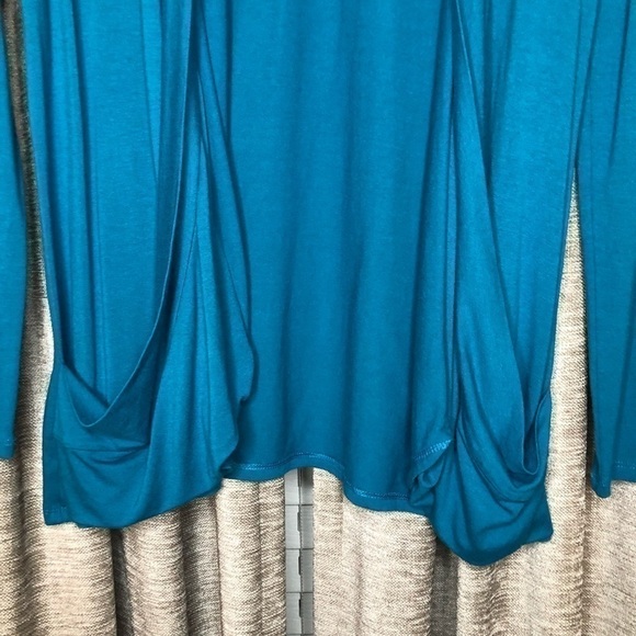 J. Jill Turquoise Open Front Lightweight Cardigan - Picture 4 of 9